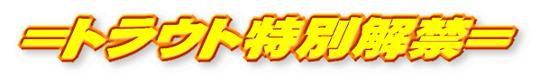 =トラウト特別解禁=